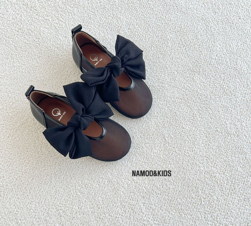 Namoo & Kids - Korean Children Fashion - #prettylittlegirls - Yui Chiffon Ribbon Flat Shoes - 7