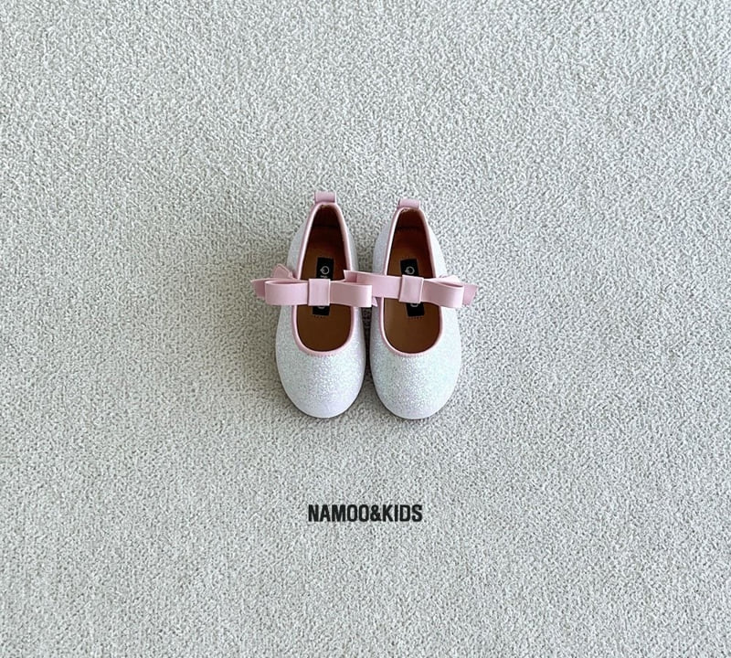 Namoo & Kids - Korean Children Fashion - #prettylittlegirls - Ppona Glitter Ribbon Mary Jane Shoes
