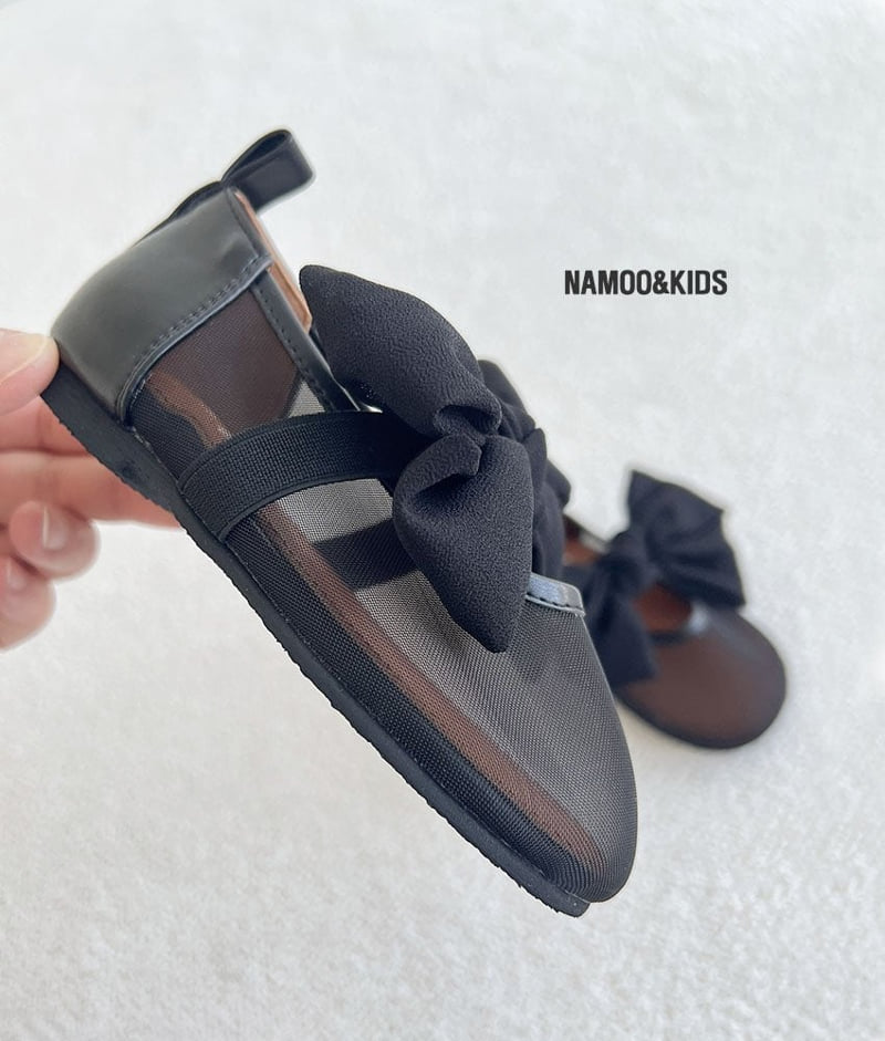 Namoo & Kids - Korean Children Fashion - #todddlerfashion - Yui Chiffon Ribbon Flat Shoes - 8