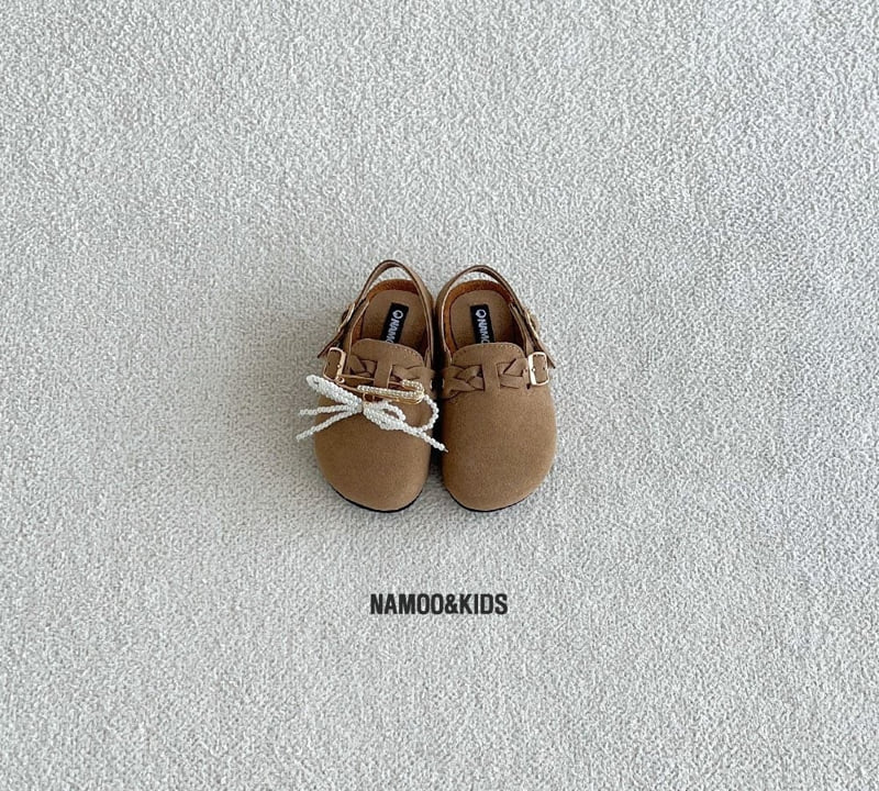 Namoo & Kids - Korean Children Fashion - #todddlerfashion - Madison Suede Slide Shoes (Detachable Deco) - 3