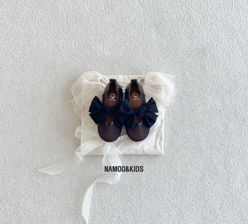 Namoo & Kids - Korean Children Fashion - #toddlerclothing - Yui Chiffon Ribbon Flat Shoes - 9
