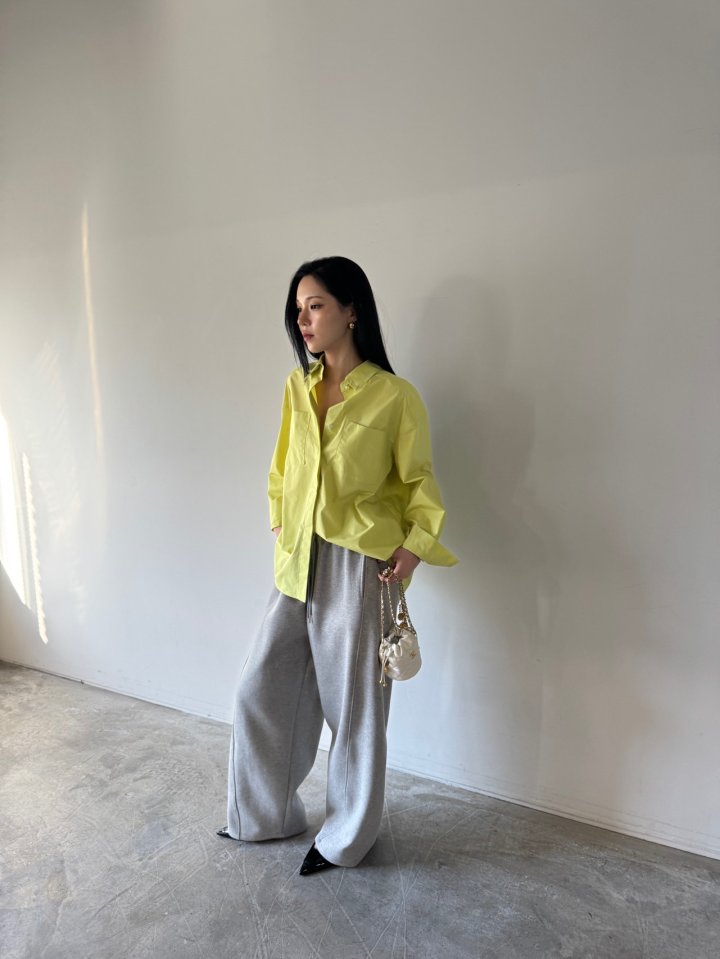 Neroli36 - Korean Women Fashion - #momslook - Silket Pearl Shirt - 5