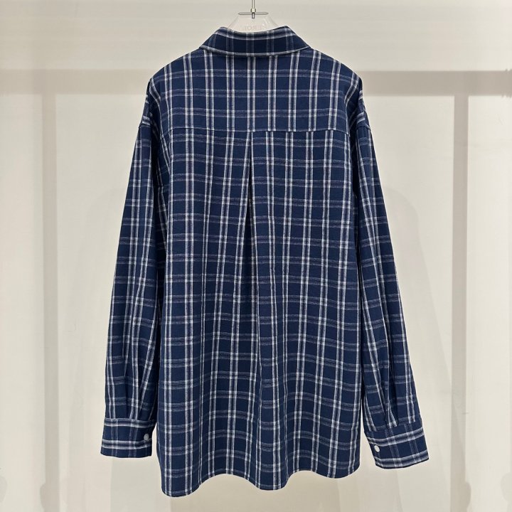 Neroli36 - Korean Women Fashion - #momslook - Pumpkin Check Shirt - 3