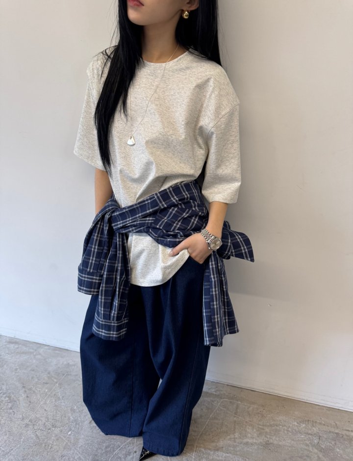 Neroli36 - Korean Women Fashion - #momslook - Silket Padded Tee - 7