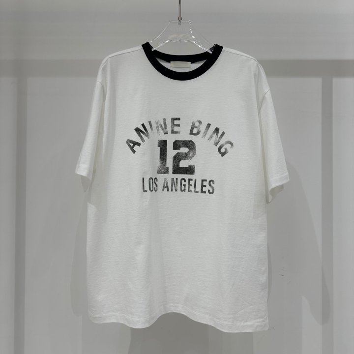 Neroli36 - Korean Women Fashion - #momslook - Number Color Block Tee - 2