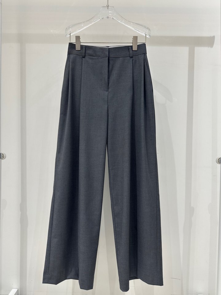 Neroli36 - Korean Women Fashion - #romanticstyle - K Belt Pleated Pants - 2