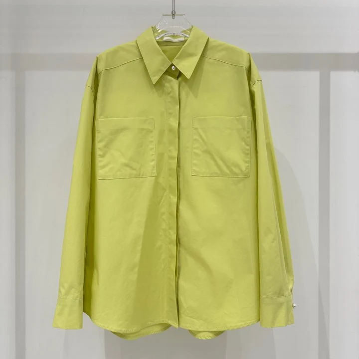 Neroli36 - Korean Women Fashion - #shopsmall - Silket Pearl Shirt - 2