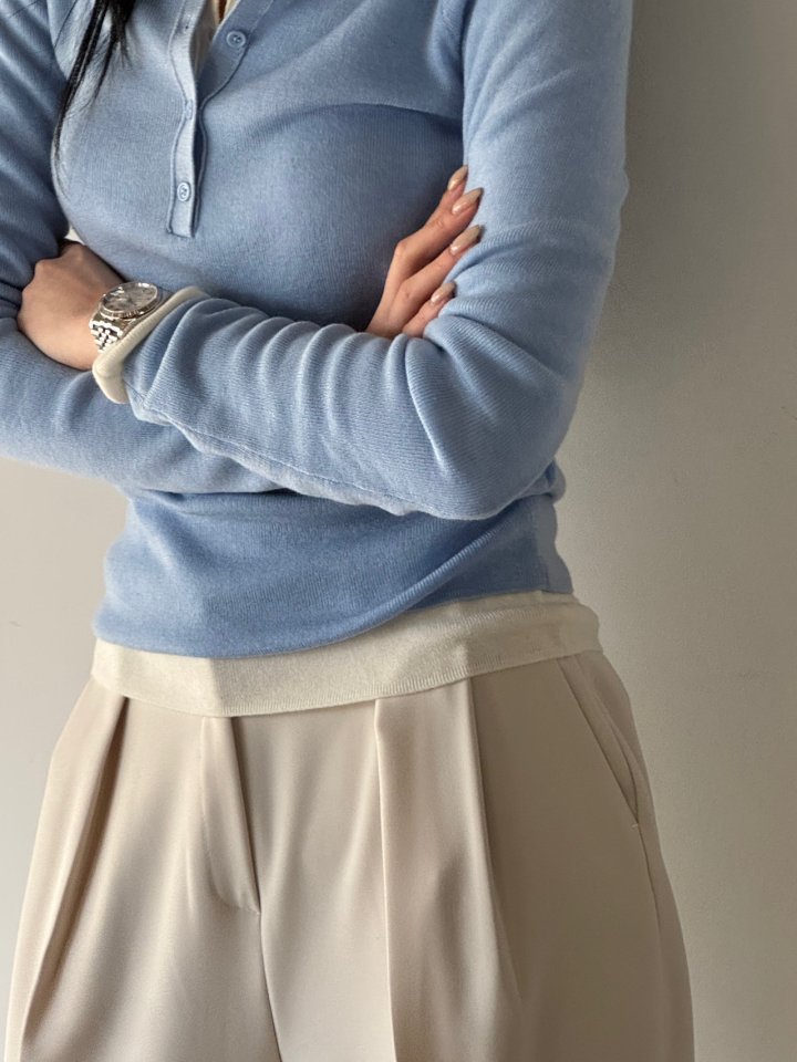 Neroli36 - Korean Women Fashion - #thelittlethings - Spring Collar Knit - 8