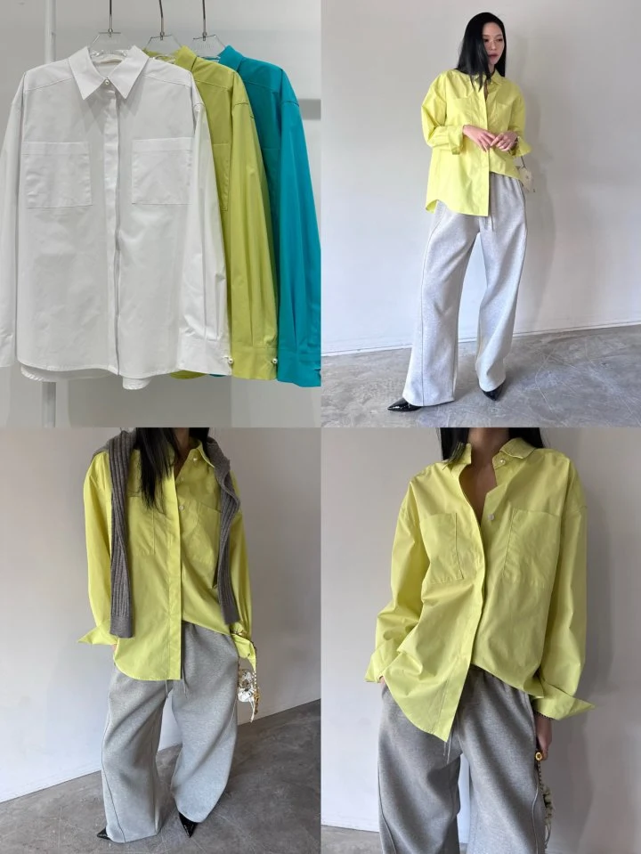 Neroli36 - Korean Women Fashion - #thatsdarling - Silket Pearl Shirt - 4