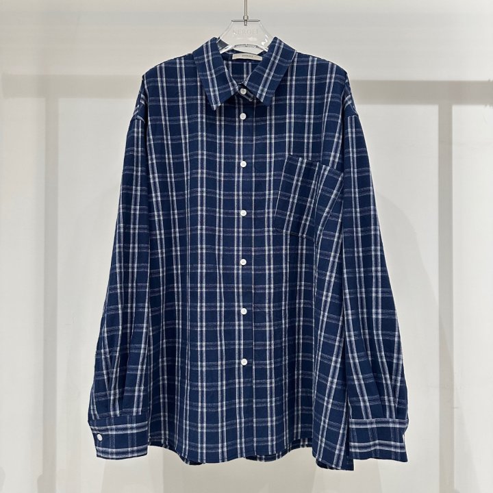 Neroli36 - Korean Women Fashion - #thelittlethings - Pumpkin Check Shirt - 2