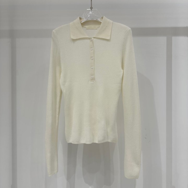 Neroli36 - Korean Women Fashion - #vintagekidsstyle - Spring Collar Knit - 2