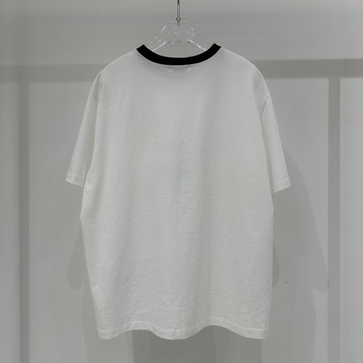 Neroli36 - Korean Women Fashion - #womensfashion - Number Color Block Tee - 3
