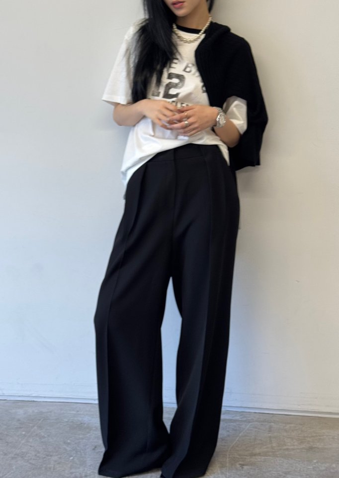 Neroli36 - Korean Women Fashion - #womensfashion - Number Color Block Tee - 7