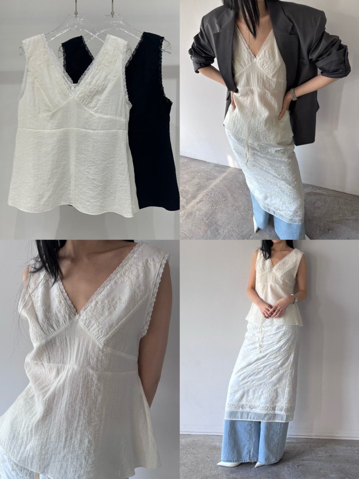 Neroli36 - Korean Women Fashion - #womensfashion - H Lace Blouse - 6