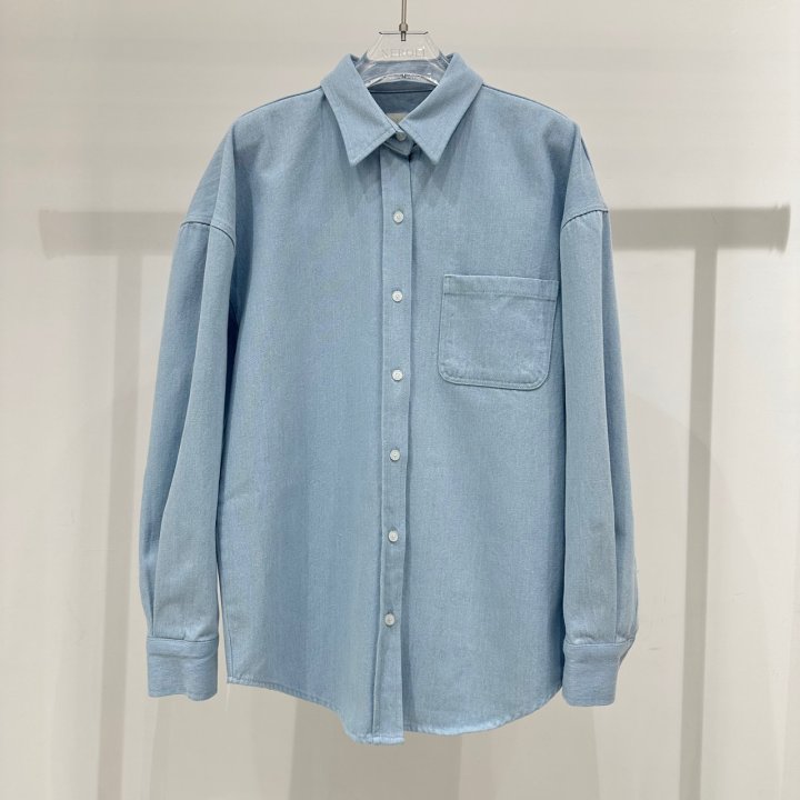 Neroli36 - Korean Women Fashion - #womensfashion - H Rills Denim Shirt - 2
