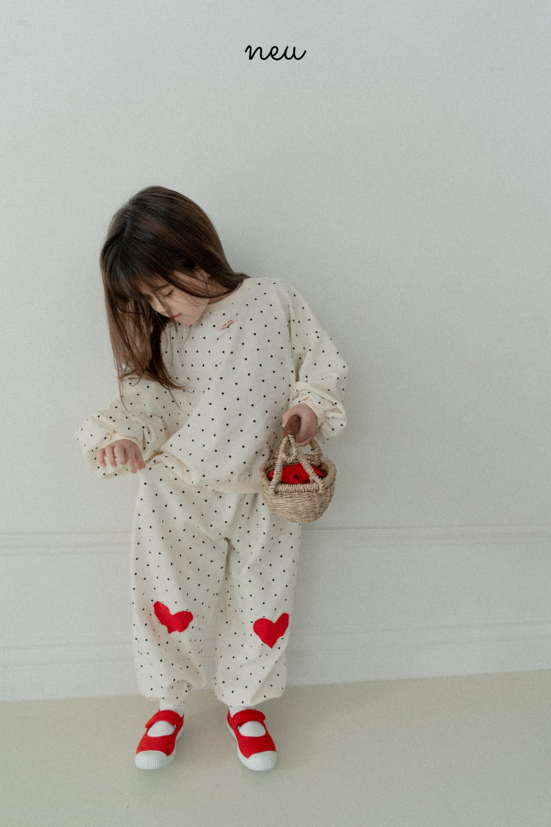 Neu - Korean Baby Fashion - #babyboutique - Dot Heart Bread Sweatshirt - 8