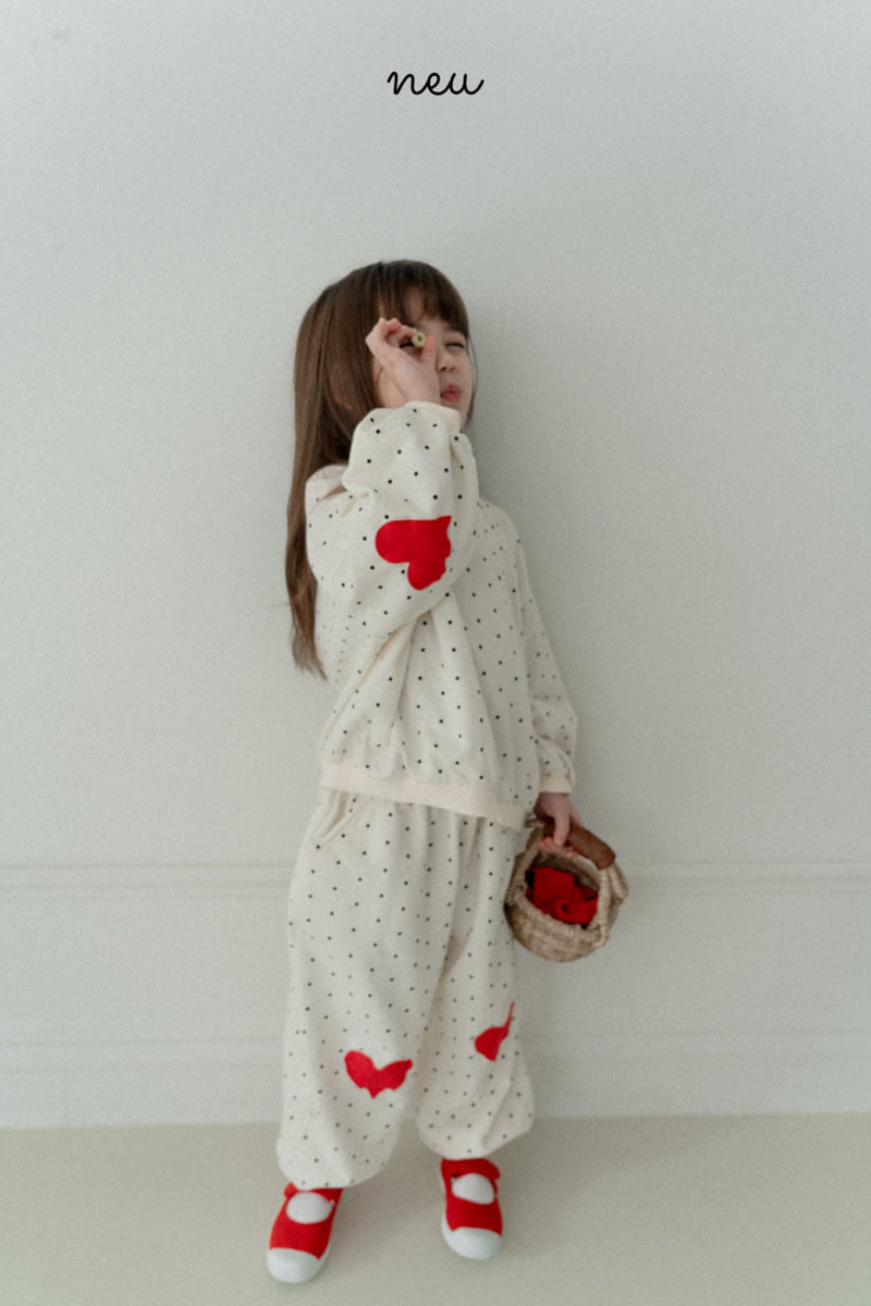 Neu - Korean Baby Fashion - #babyboutique - Dot Heart Bread Sweatshirt - 9