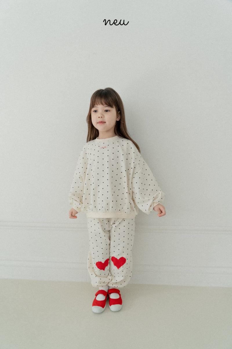 Neu - Korean Baby Fashion - #babyboutique - Dot Heart Jogger Pants - 4