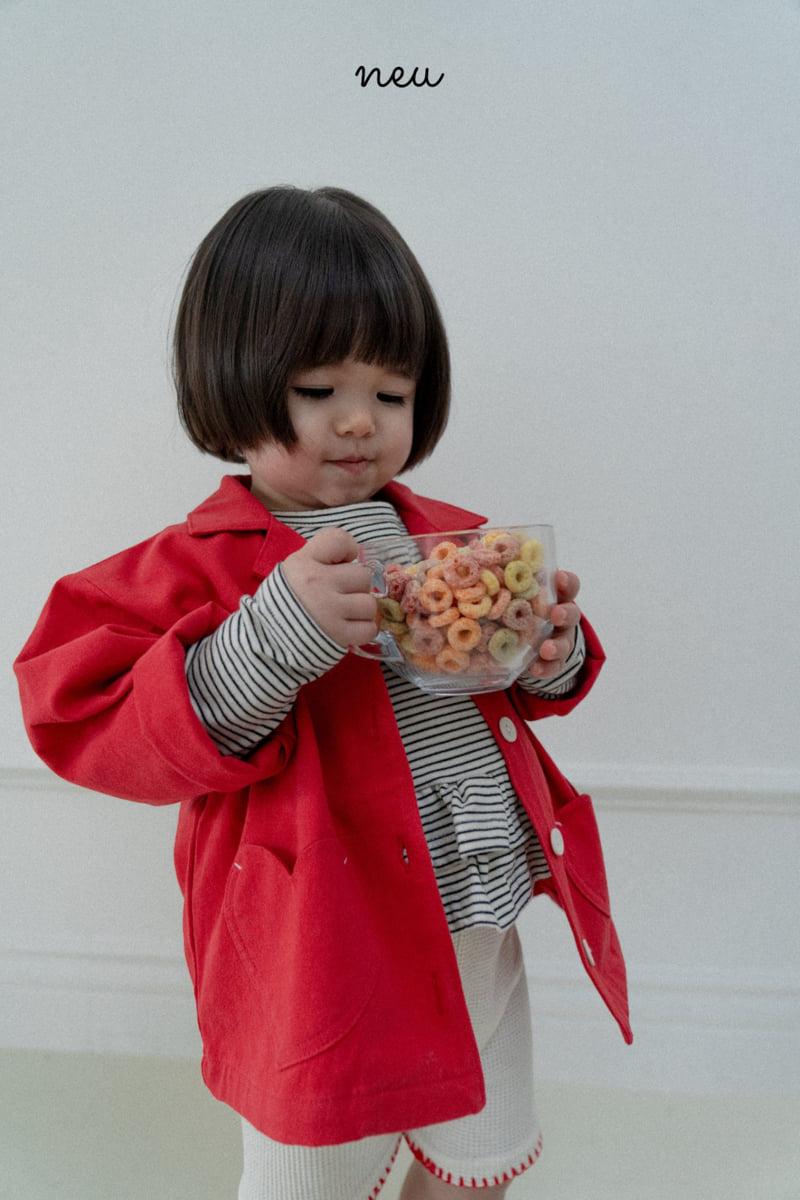 Neu - Korean Baby Fashion - #babyboutiqueclothing - Heart Shirt Jacket - 12