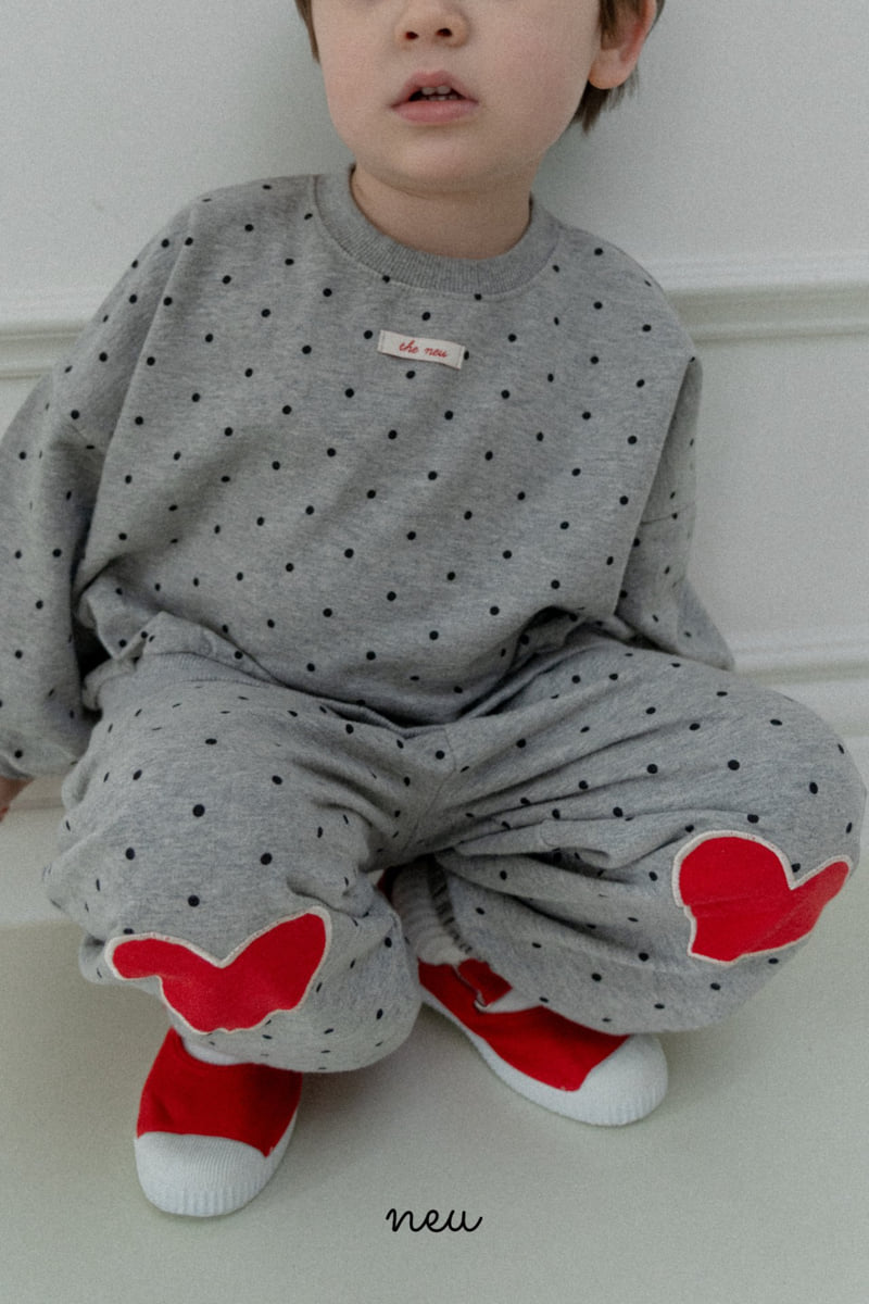 Neu - Korean Baby Fashion - #babyboutiqueclothing - Dot Heart Bread Sweatshirt - 10