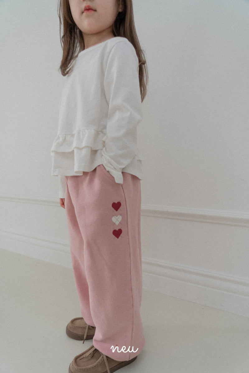 Neu - Korean Baby Fashion - #babyfashion - Heart Argyle Jogger Pants - 11