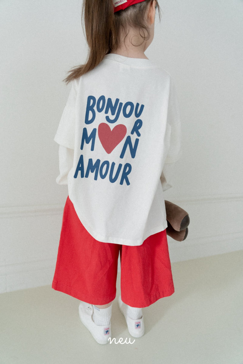Neu - Korean Baby Fashion - #babyfashion - Bonjour Tee - 7