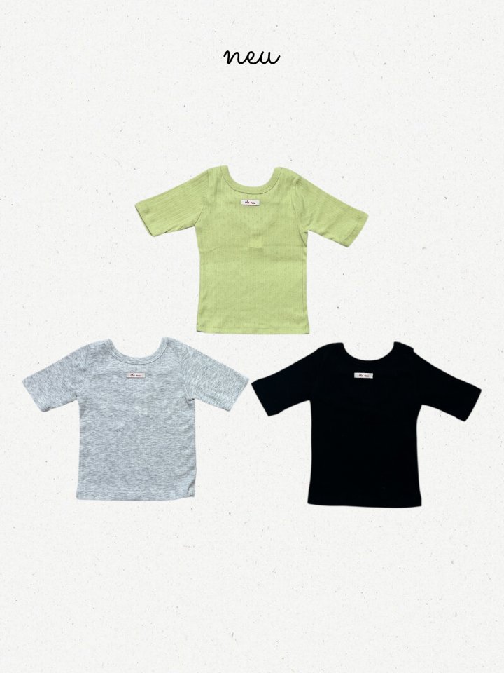 Neu - Korean Baby Fashion - #babyfashion - Back Open Tee