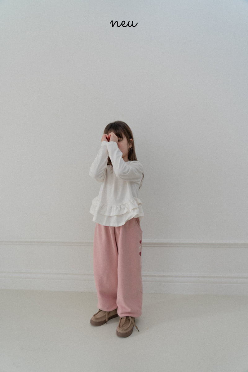 Neu - Korean Baby Fashion - #babyfever - Heart Argyle Jogger Pants - 12