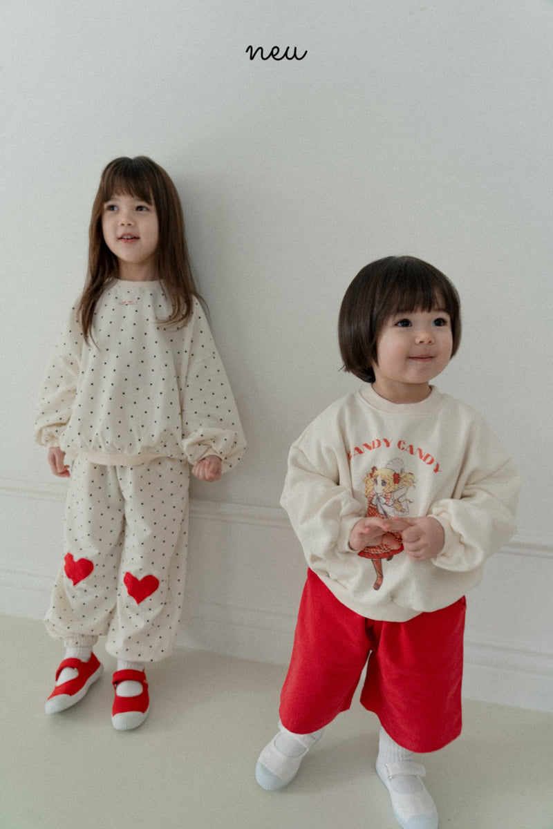 Neu - Korean Baby Fashion - #babygirlfashion - Dot Heart Jogger Pants - 8