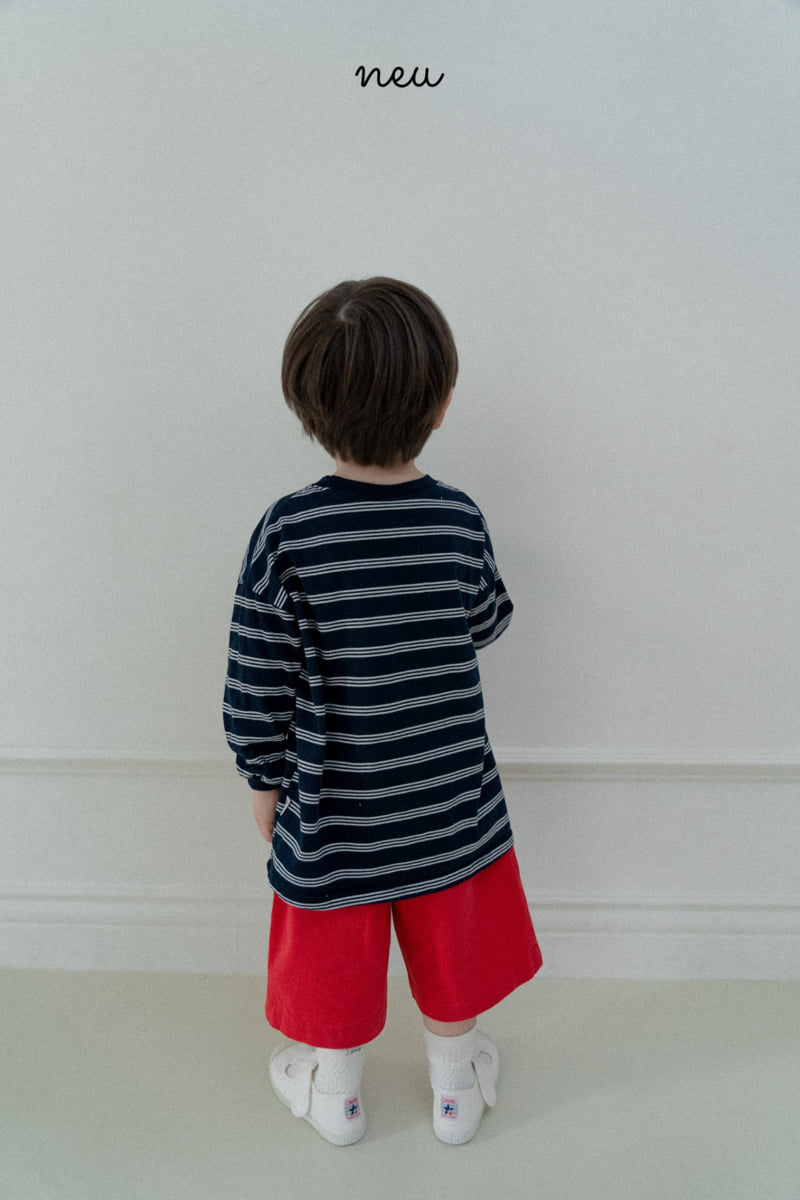 Neu - Korean Baby Fashion - #babygirlfashion - Three Stripe Long Sleeve Tee - 6