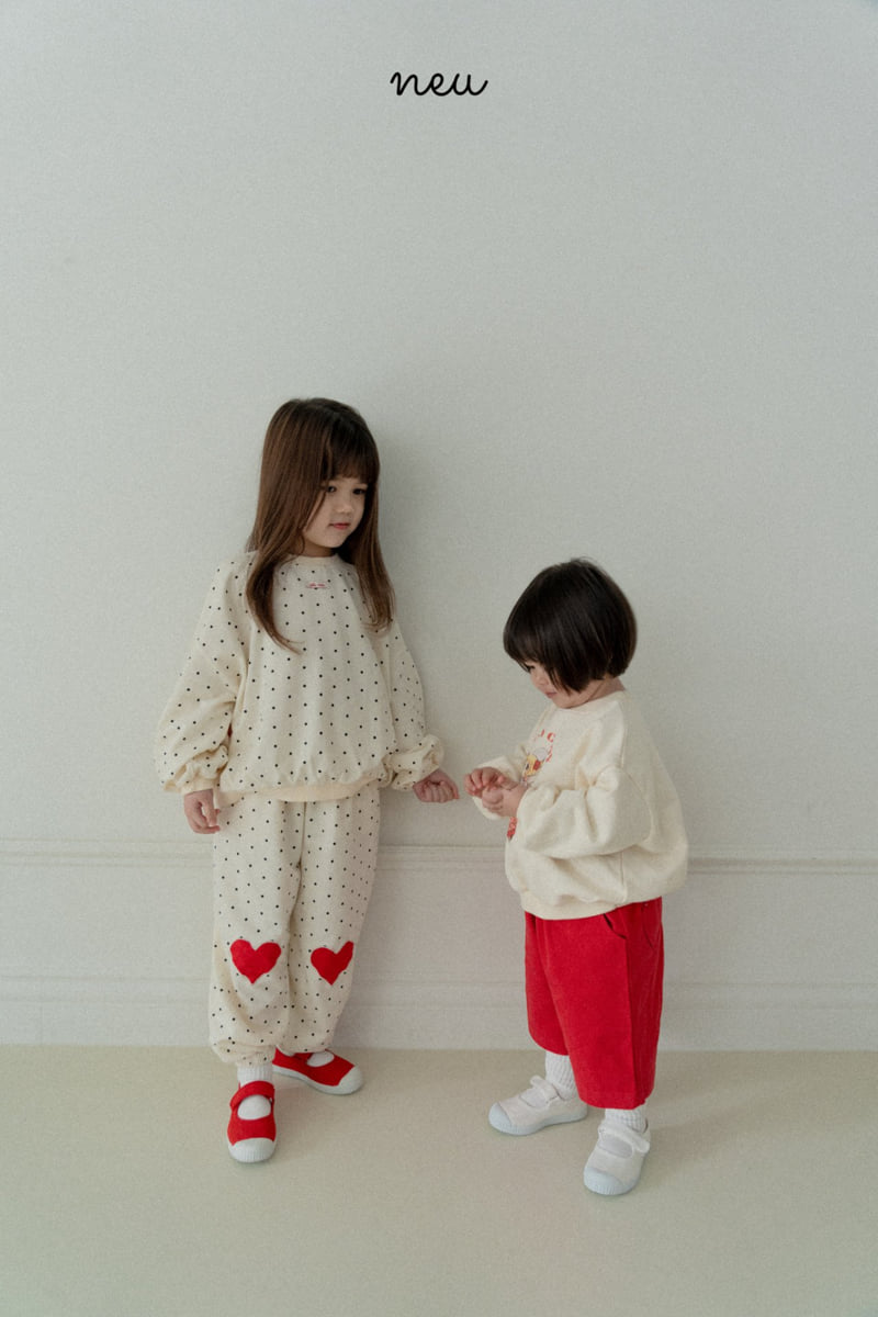 Neu - Korean Baby Fashion - #babylifestyle - Dot Heart Jogger Pants - 9