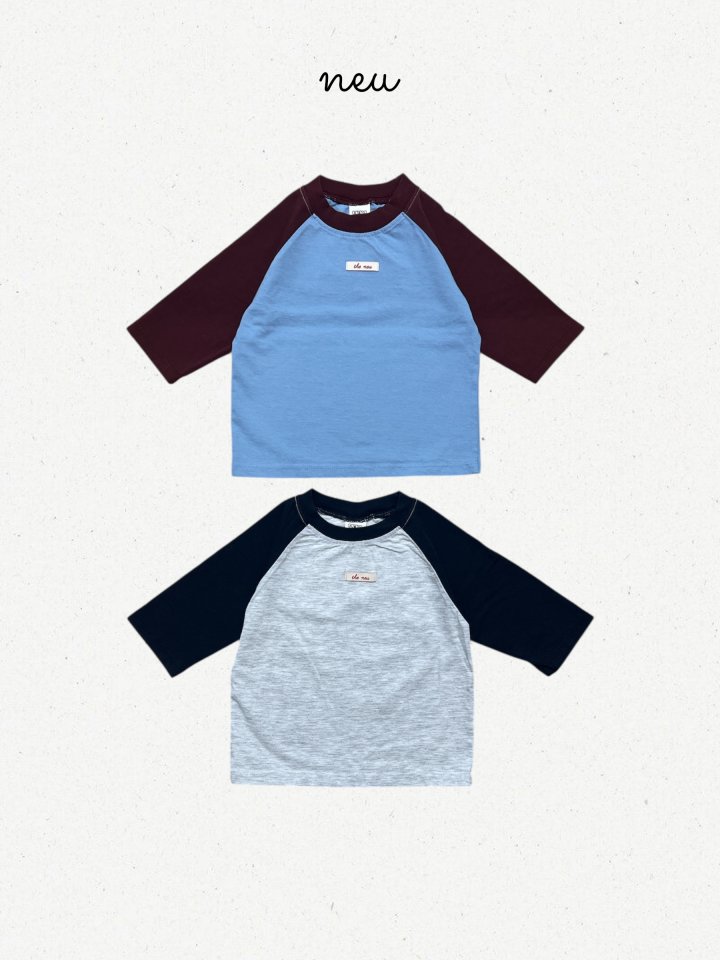 Neu - Korean Baby Fashion - #babylifestyle - Color Raglan Tee