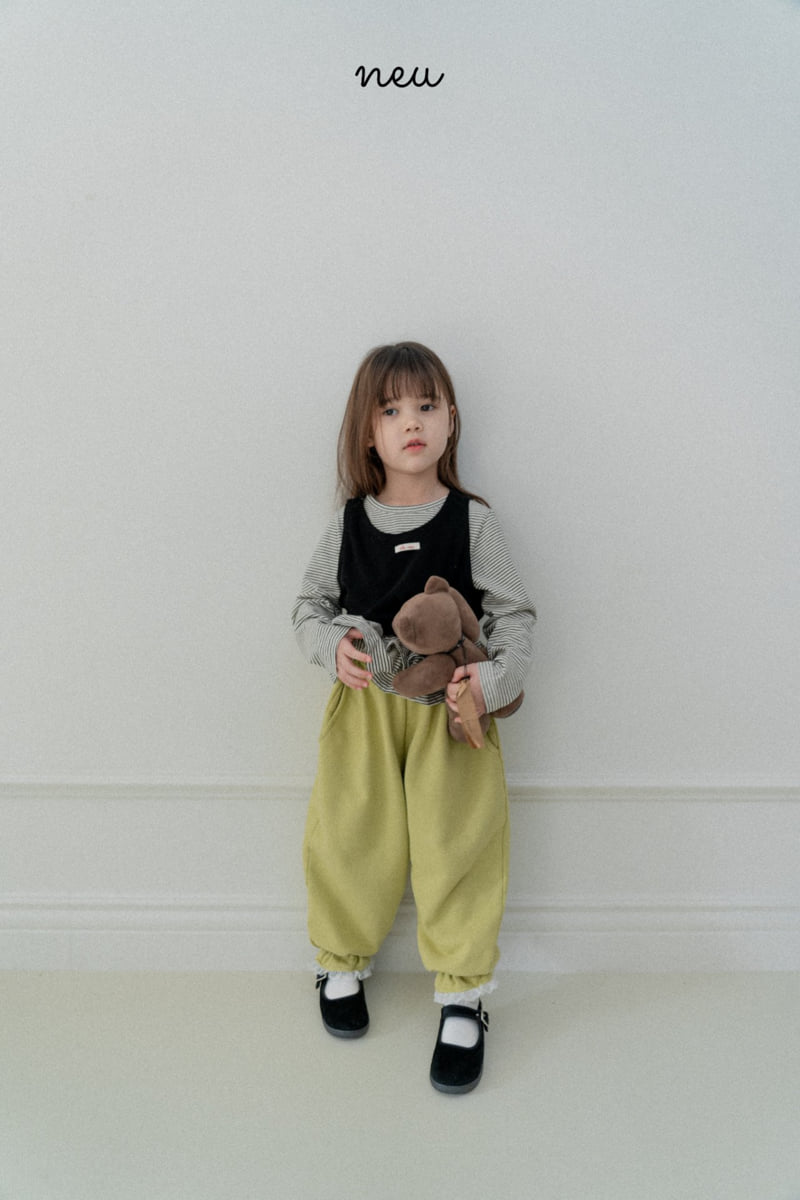 Neu - Korean Baby Fashion - #babylifestyle - Lace Spring Jogger Pants - 9