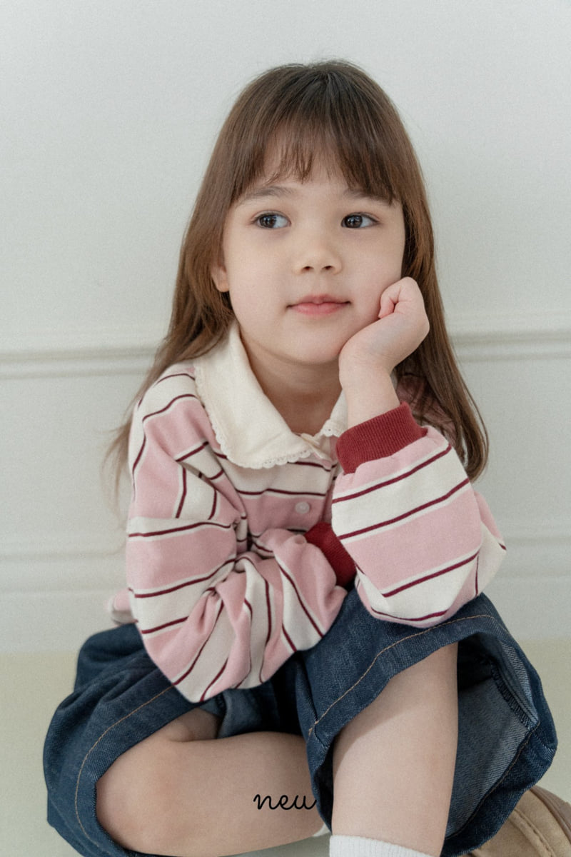 Neu - Korean Baby Fashion - #babylifestyle - Lace Rugby Tee - 4