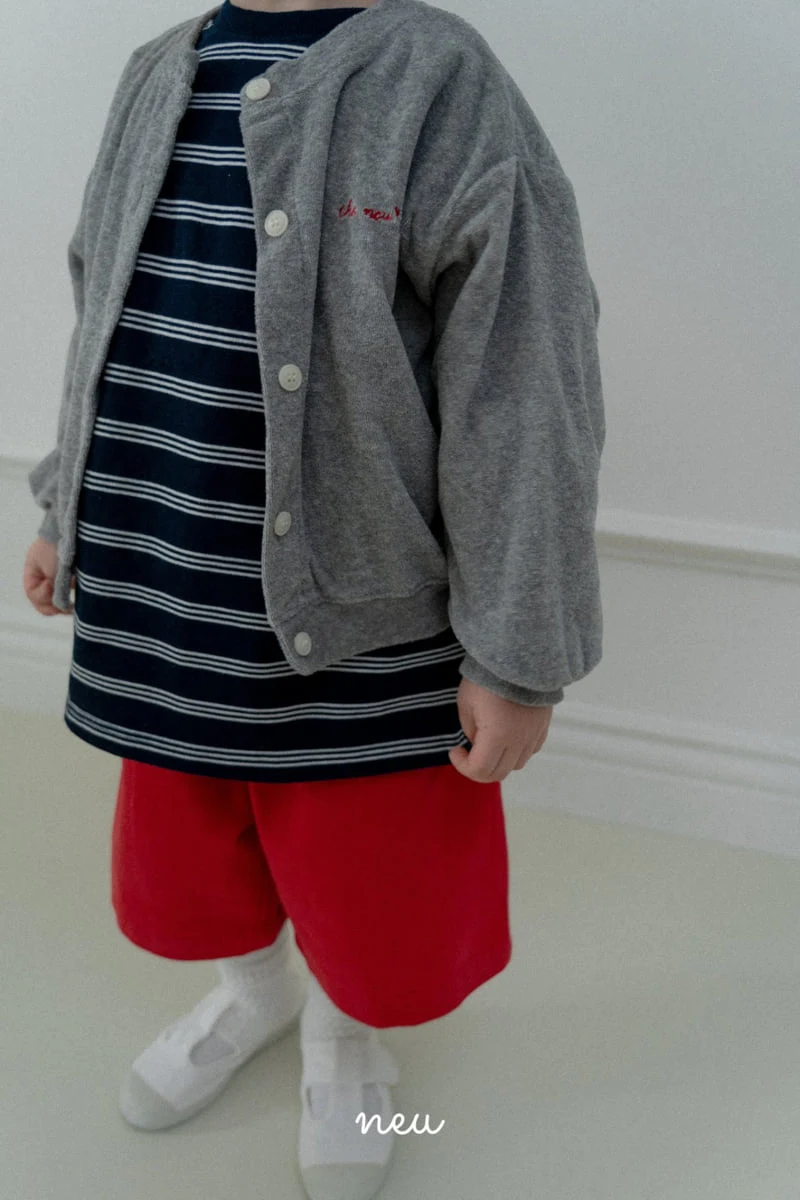 Neu - Korean Baby Fashion - #babyootd - Three Stripe Long Sleeve Tee - 9