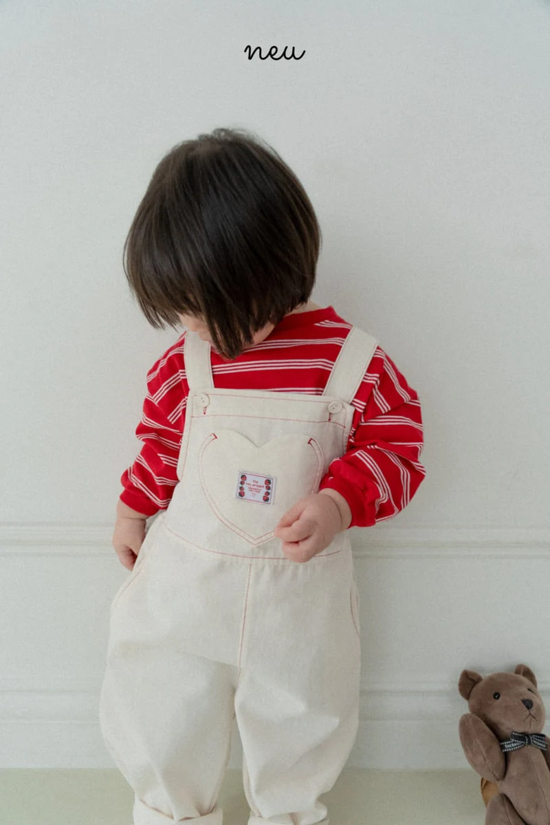 Neu - Korean Baby Fashion - #babyoutfit - Three Stripe Long Sleeve Tee - 10