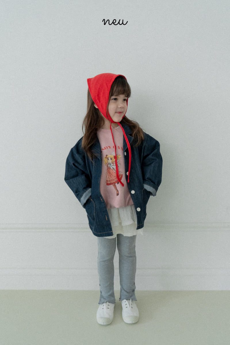 Neu - Korean Baby Fashion - #babyoutfit - Heart Shirt Jacket - 5
