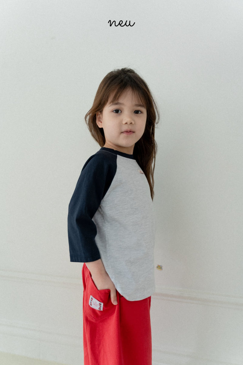 Neu - Korean Baby Fashion - #babyootd - Color Raglan Tee - 4