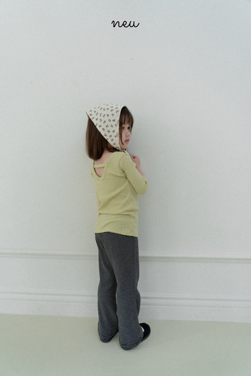 Neu - Korean Baby Fashion - #babyoutfit - Back Open Tee - 8