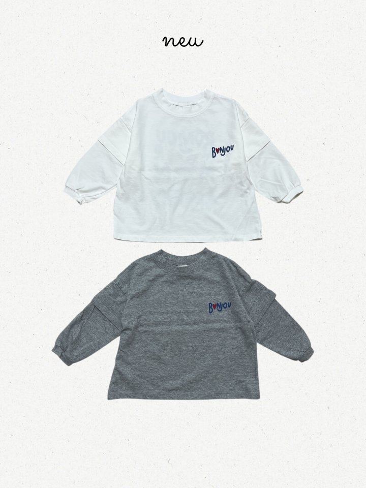 Neu - Korean Baby Fashion - #onlinebabyboutique - Bonjour Tee