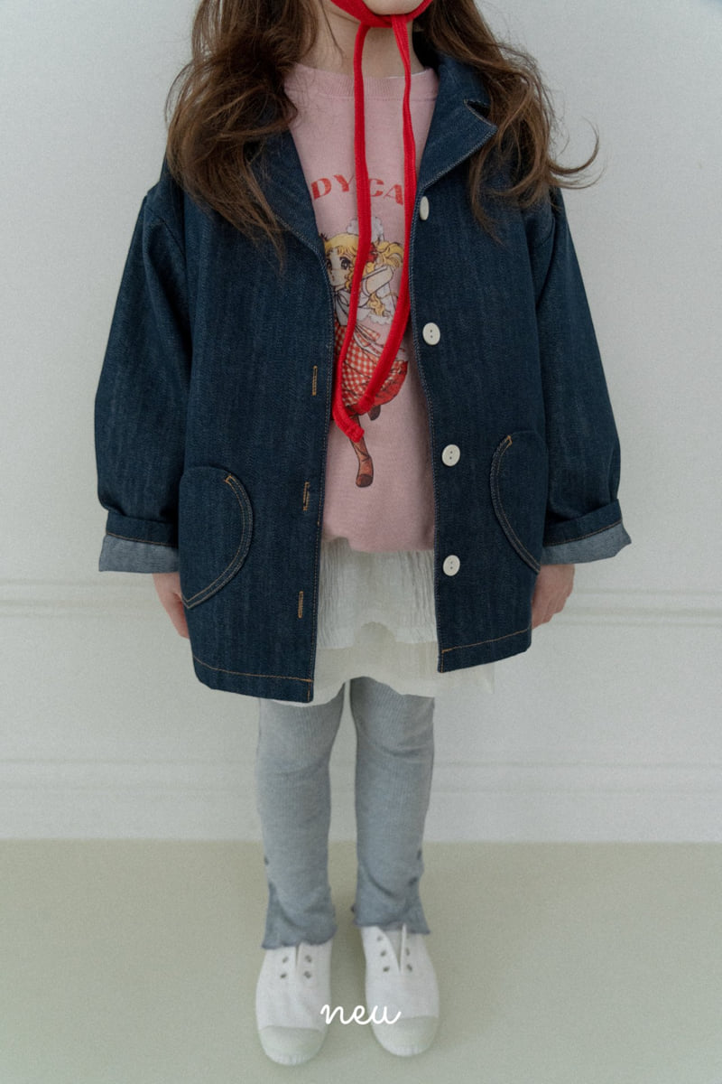 Neu - Korean Baby Fashion - #onlinebabyshop - Heart Shirt Jacket - 9