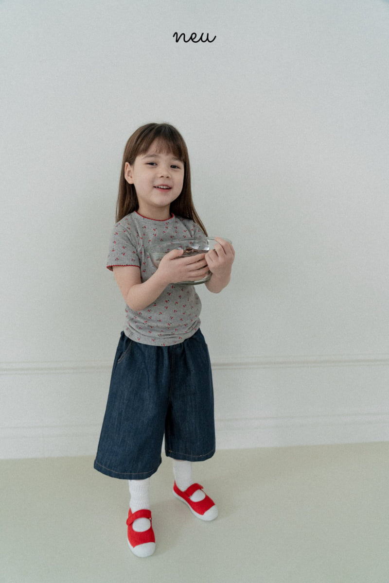 Neu - Korean Baby Fashion - #onlinebabyshop - Heart Bermuda Pants - 7