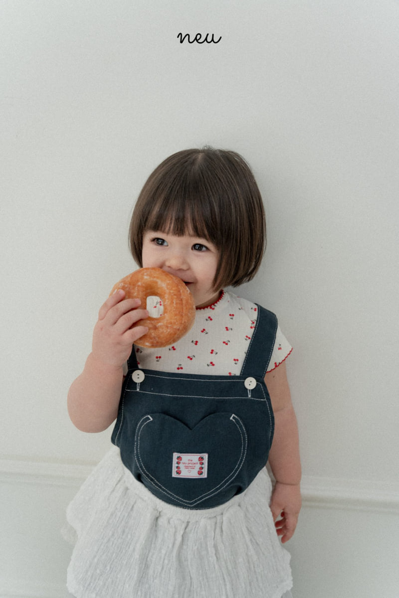 Neu - Korean Baby Fashion - #smilingbaby - Cherry Pink Coat Tee - 5