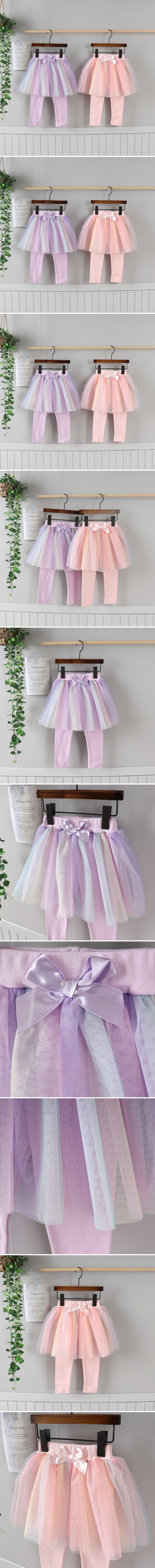 New Pierrot - Korean Baby Fashion - #babylifestyle - Rainbow Skirt Leggings