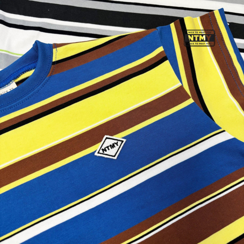 Nice To Meet You - Korean Children Fashion - #Kfashion4kids - Beams Stripe Tee - 12