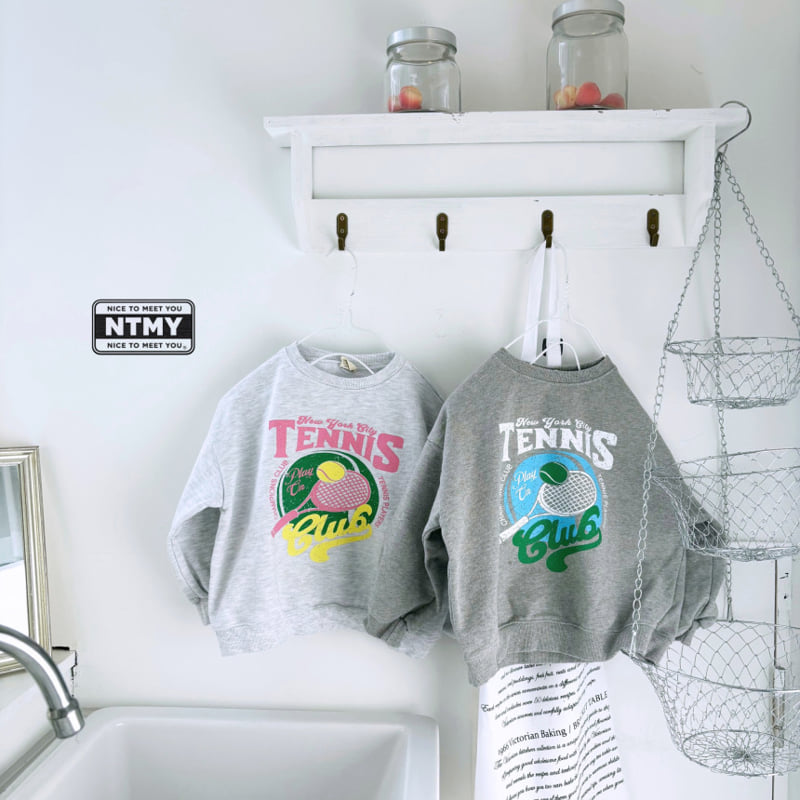 Nice To Meet You - Korean Children Fashion - #childofig - Tennis Sweatshirt - 11