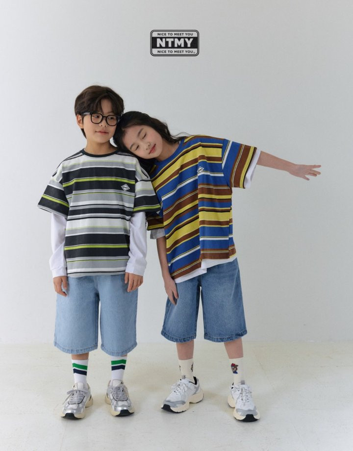 Nice To Meet You - Korean Children Fashion - #childofig - Beams Stripe Tee - 3