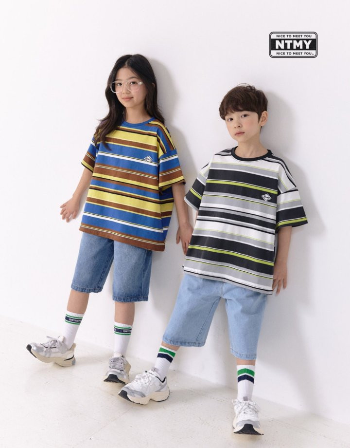 Nice To Meet You - Korean Children Fashion - #childofig - Beams Stripe Tee - 4