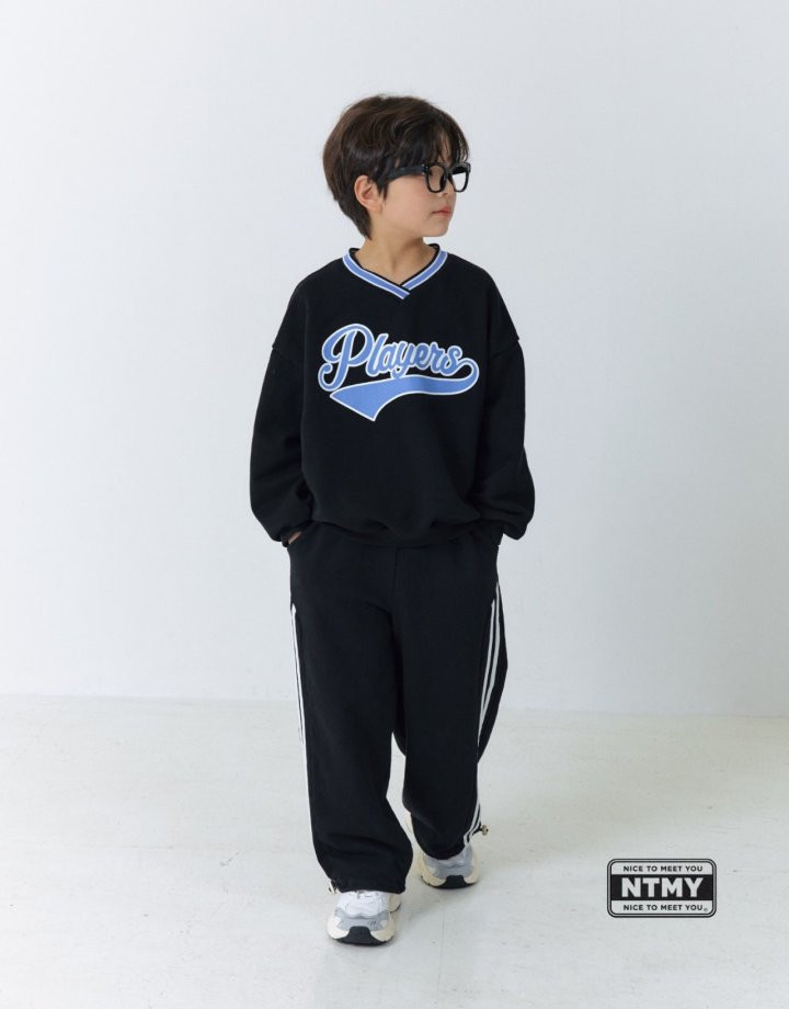 Nice To Meet You - Korean Children Fashion - #childrensboutique - Player V-Neck Sweatshirt - 3