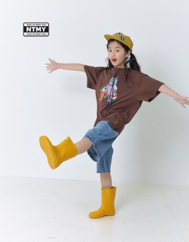 Nice To Meet You - Korean Children Fashion - #childrensboutique - Chubby Cat Tee - 7